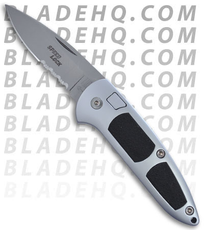 Boker Speed Lock Automatic Knife w/ Black Kraton Inserts (Bead Blast SER) 110707