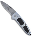 Boker Speed Lock Automatic Knife w/ Black Kraton Inserts (Satin SER) 110707
