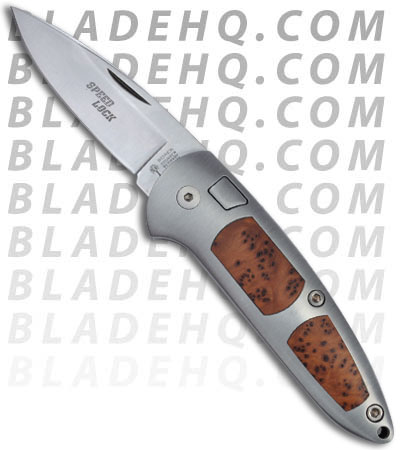 Boker Top Lock Thuya Wood Automatic Knife (Satin PLN) 110703