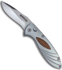 Boker Speed Lock 3000 Automatic Knife w/ Walnut Inserts (Satin PLN) 110050
