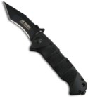 Boker Plus BO050 Jim Wagner Manual Knife (Black Tactical Tanto - Plain)