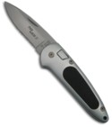 Boker Speed Lock II Automatic Knife w/ Black Kraton Inserts (Satin SER) 117107C
