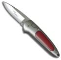 Boker Top Lock II Red Bone Inserts Automatic Knife (Satin PLN)