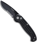 Black Boker Magnum Automatic Switchblade Knife (Drop Point SER) 017