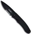 Bradley Alias I G-10 Folding Knife (3.5" Black Serr) 17600SBT-600