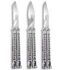 Set of 3 Numbered Bradley Polished Kimura II III IV Butterfly Knife Limited