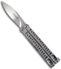 Bradley Polished Kimura II Butterfly Bali Flipper Knife Limited