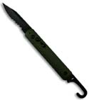 Colonial Knife Company Auto Rescue Military Knife (Green SER) M-726SC