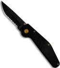 GT Knives Automatic Police Knife Titanium Nitride (Drop Point SER)