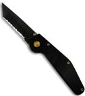 GT Knives Automatic Police Knife Titanium Nitride (Tanto SER)
