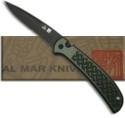 Al Mar Eagle Automatic Knife (Green / Black SER) EOD-B4