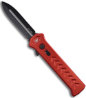 Asheville Steel Paragon Red ATKO10 OTF Knife (Dagger / Black PLN)