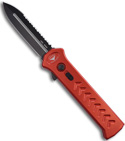 Asheville Steel Paragon Red ATKO10 OTF Knife (DLC Dagger / Full SER)