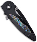 Buck Rush Assisted Opening Knife w/ Paua Shell (2.5" Black Plain)