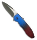 Buck Sirus Spring Assisted Knife (Blue/ Burgundy)