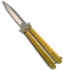 Dalton Custom One of a Kind Brass Butterfly Flipper Knife