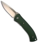 Olive Green Vallotton & Diskin Dual Action Automatic Knife (Silver PLN)