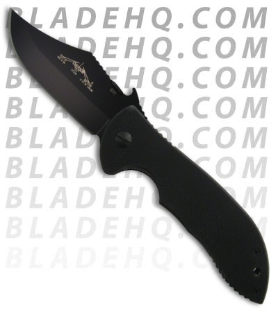 Emerson Bushman Hunting Folding Knife (3.6" Black Plain) CQC-16 BT