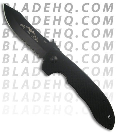 Emerson Horseman BTS Folding Knife (3.5" Black Serr)