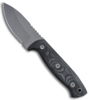 EnTrek USA Badger Fixed Blade Knife w/ Canvas Micarta Handle (Bead Blast PLN)