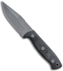EnTrek USA Cobra Fixed Blade Knife w/ Canvas Micarta Handle (Bead Blast PLN)