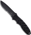 Gerber Yari II 4.25" Black Fixed Drop Point S30V Blade w/ Sheath (Black SER)