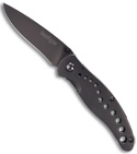 Kershaw Vapor Black TiNi Manual Folding Knife (Black PLN) 1640BLK