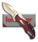 Kershaw Onion Red Baby Boa Spring Assist Knife (Satin PLN) 1585BR