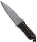 Linton Tactical Dagger Fixed Blade Knife w/ Cord Wrapped Handle