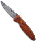 Mcusta MC-1 Knife Seki Japan Damascus w/ Quincewood Handle Manual Knife MC-16D