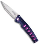 Mcusta Katana Manual Folder Knife Blue w/ Violet Accents Seki Japan MC-43C
