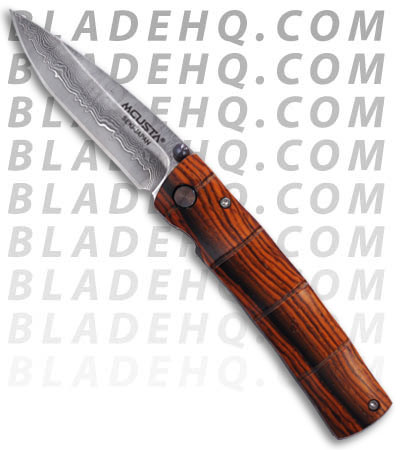 Mcusta Take Damascus Knife w/ Cocobolo Wood Handle Seki Japan MC-74D