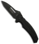 Ontario XM Strike Fighter Automatic Knife (3.75" Black Plain) 8745