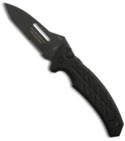 Ontario XM Strike Fighter Automatic Knife (3.75" Black Serr) 8746