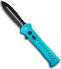 Asheville Steel Paragon PARA-X Turquoise OTF Knife (Dagger PLN) PARA-X-OTF