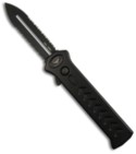 Asheville Steel Paragon ATKO10 OTF Knife (Dagger / Black 2 XL SER)