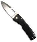 Blackie Collins Paragon Custom Black Micarta Manual Folding Knife (Style 1)