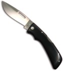 Blackie Collins Paragon Custom Black Micarta Manual Folding Knife (Style 2)