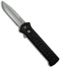 Asheville Steel Paragon ATKO10 OTF Knife (Clip Point Bead PLN & SER Sharp Back)