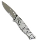 Silver & Black Striped Piranha Amazon Knife (SER)