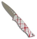 Silver & Red Striped Piranha Amazon Knife (PLN)