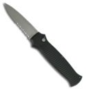 Piranha Bodyguard Black Automatic Knife (Bead Blast SER)