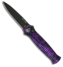 Piranha Mini Bodyguard Plum Tactical Automatic Knife (Black PLN)