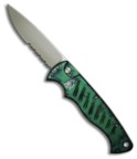 Green Piranha Automatic Pocket Knife (SER) *COSMETIC DEFFECT*