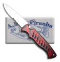 Red Piranha Pocket Knife (SER) LOOSE BLADE