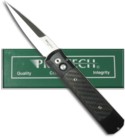 Protech Godfather Black Automatic Knife w/ Carbon Fiber (Satin PLN) 901