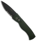 TR-2.4 GRN Protech Tactical Response 2 Automatic Knife (Black / SER)
