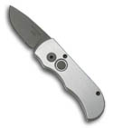 Protech Silver Runt Automatic Knife (Bead Blast PLN) 103