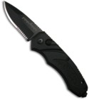 Schrade Extreme Survival Automatic Drop Point Knife (Black / SER) SC70BS