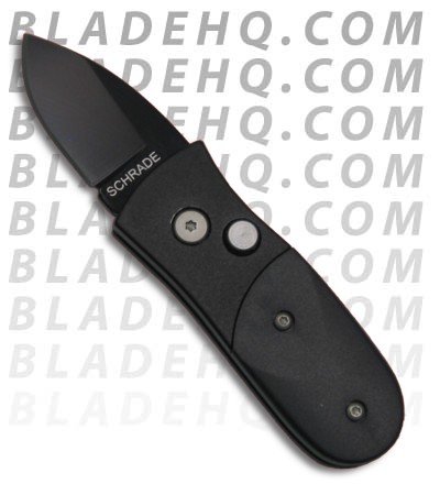 Schrade Scaly California Issue Automatic Knife (1.75" Black Plain) SCALB